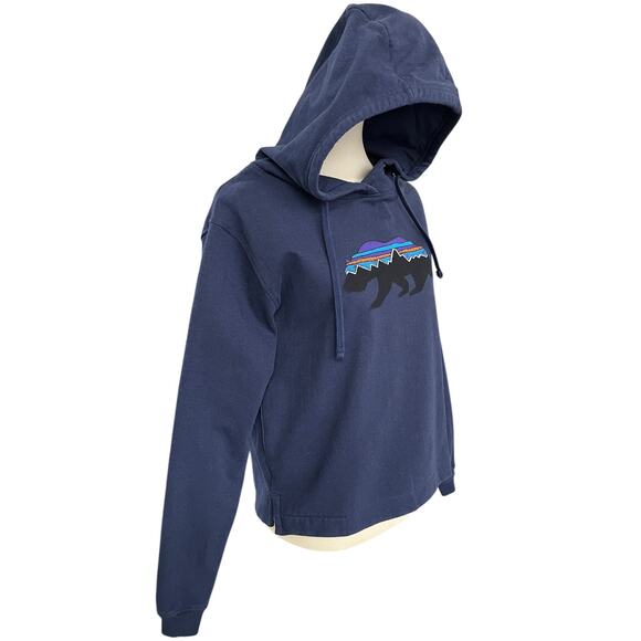 Patagonia Hoodie Regular Fit Uprisal Bear Graphic With Pockets Size Medium - Picture 4 of 8